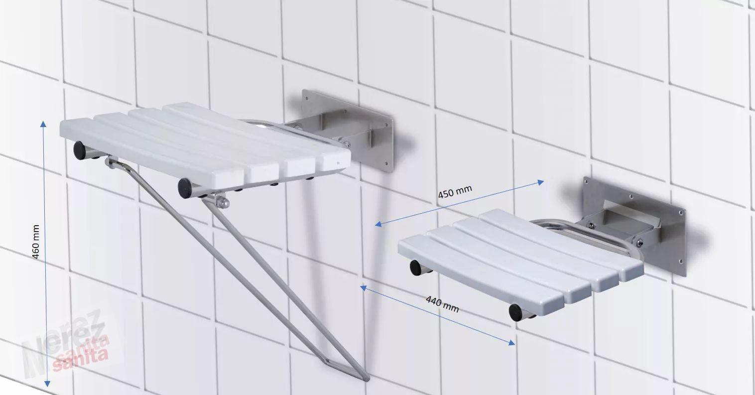 Sklopné sedátko invalidní do sprchy LESK