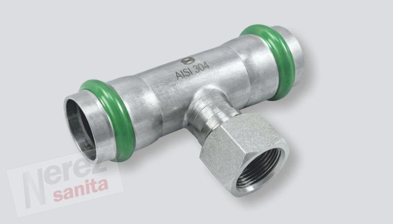 H-LINE INOXPRESS 304 T-kus 35 x 1/2" x 35 F x Fil.F x F