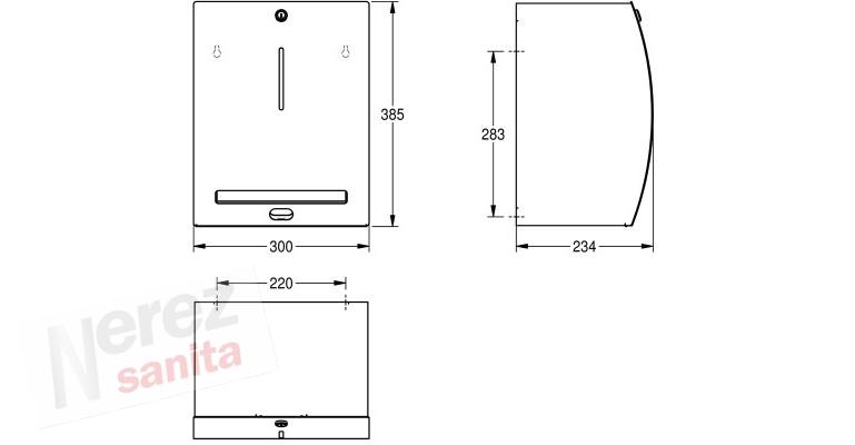 Elektronický zásobník na papír. ručníky Franke KWC STRX630