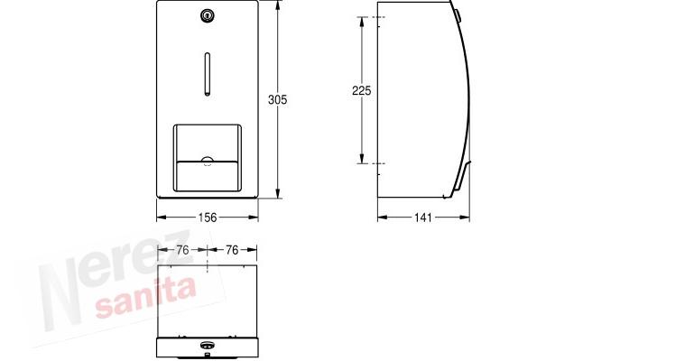 Zásobník toaletního papíru Franke KWC STRX671