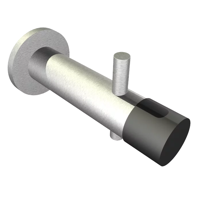 Věšák na oděvy nerez se zarážkou FRK10233