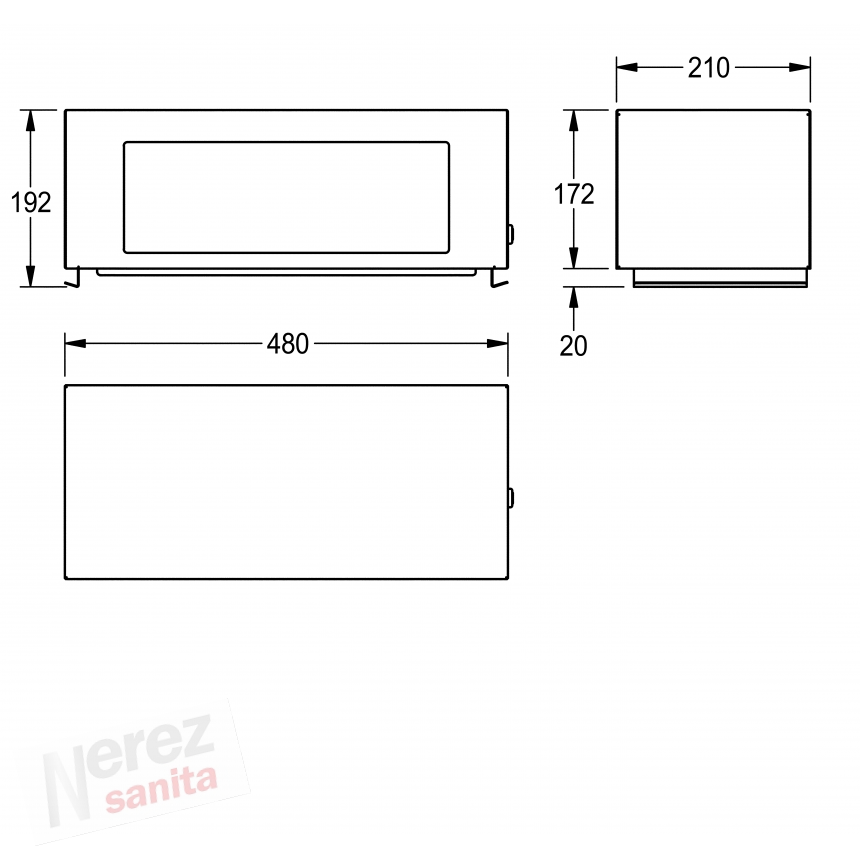 Samozavírací víko Franke KWC RODX608 na odpadkový koš RODX607
