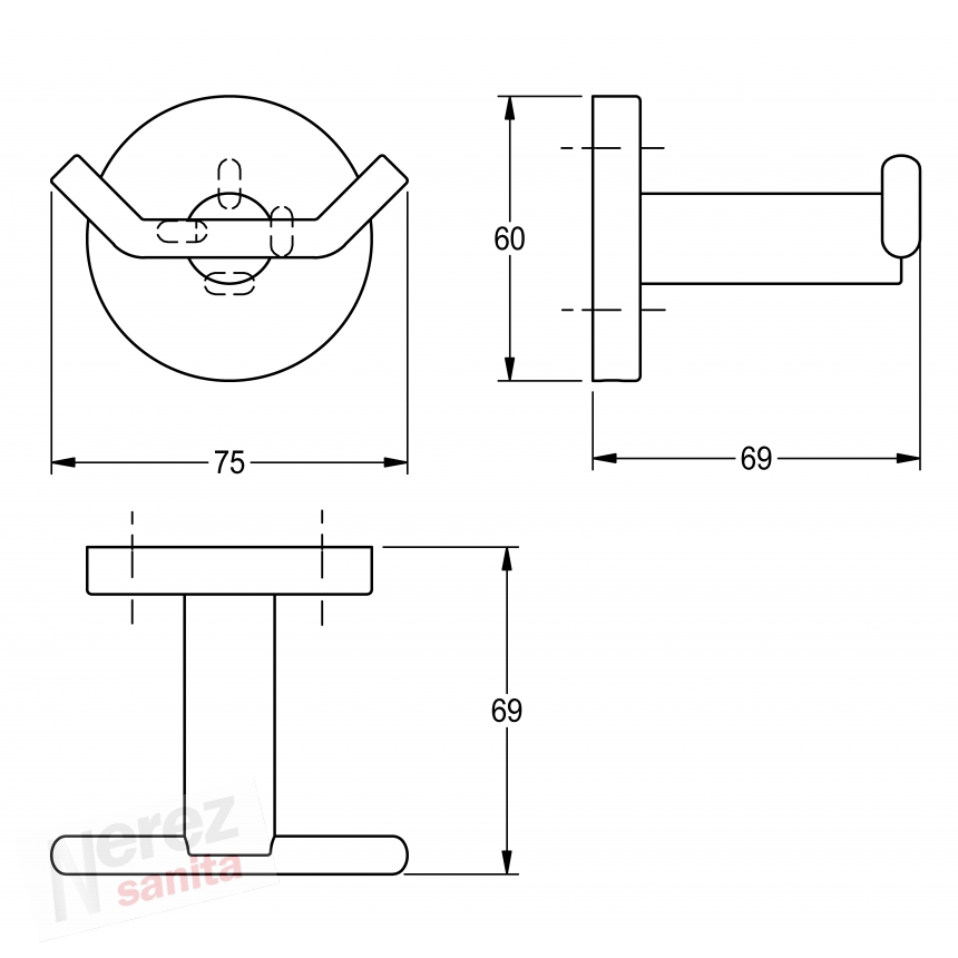 Nerez háček Franke KWC FIRX0110HP