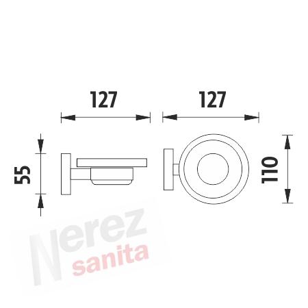 Mýdlenka nerez UNM 13059W-10