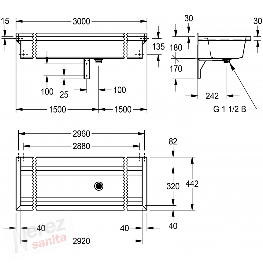 Mycí koryto Franke KWC Planox PL30T