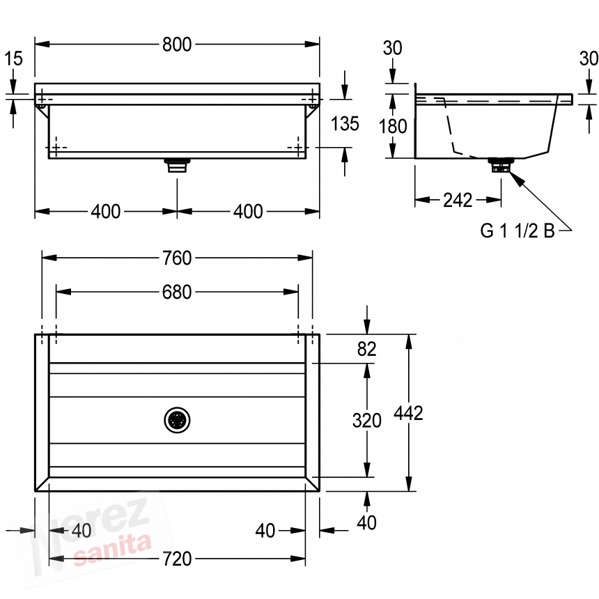 Mycí koryto Franke KWC Planox PL8T