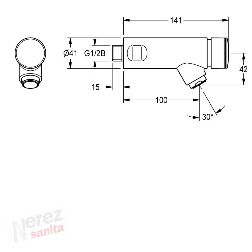 Samouzavírací nástěnná baterie Franke KWC  F3SV1002