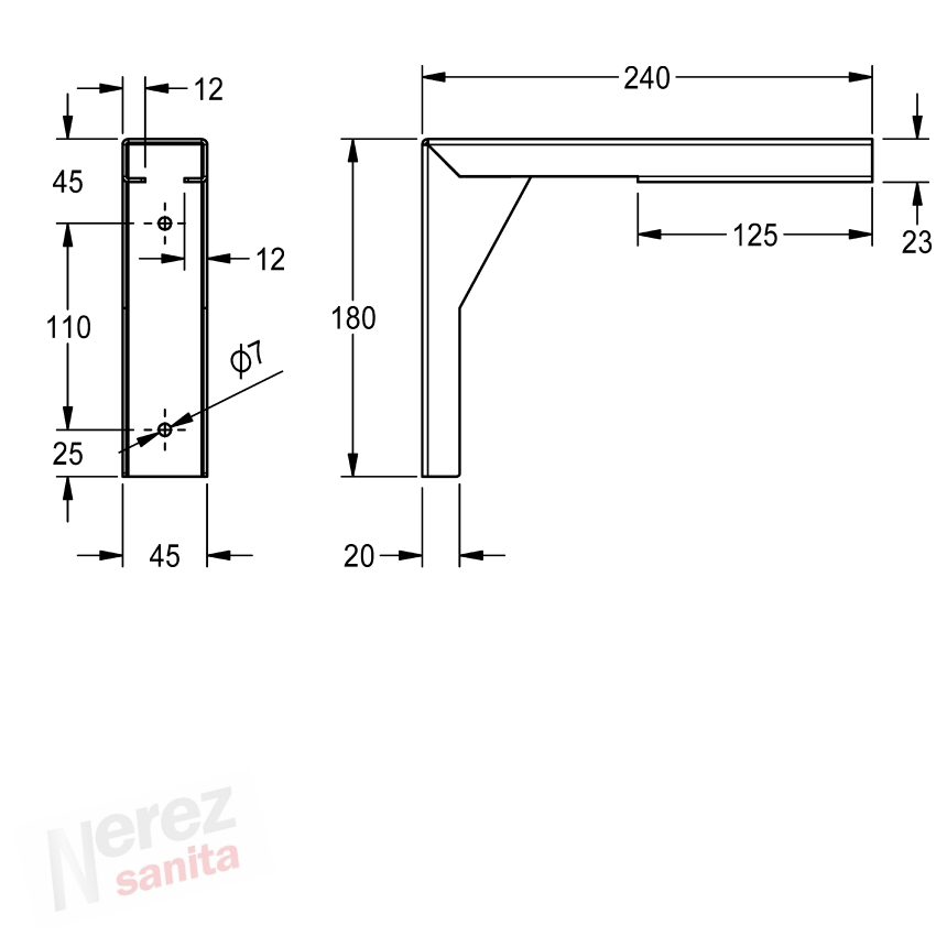 Konzola Franke KWC PL18SU