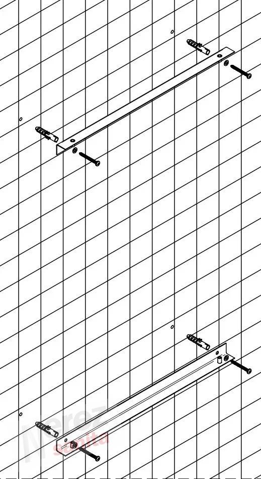 Nerez zrcadlo závěsné invalidní 400x600mm brus