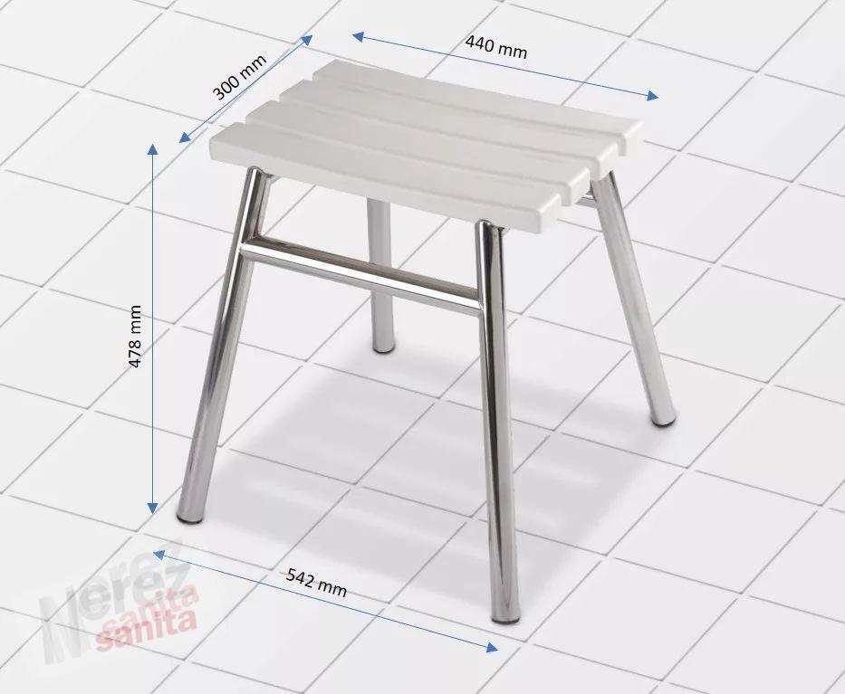 Stolička invalidní do sprchy nerez