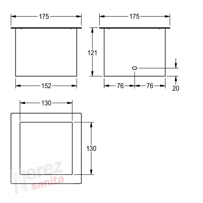 Hrdlo pro vhazování odpadků KWC RODX607TT