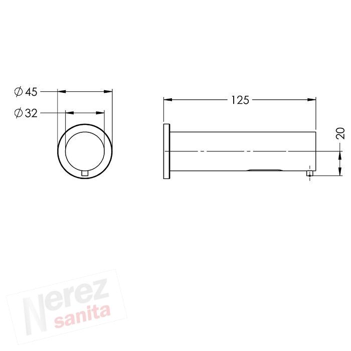 Nástěnný elektronický dávkovač mýdla KWC SD99-012