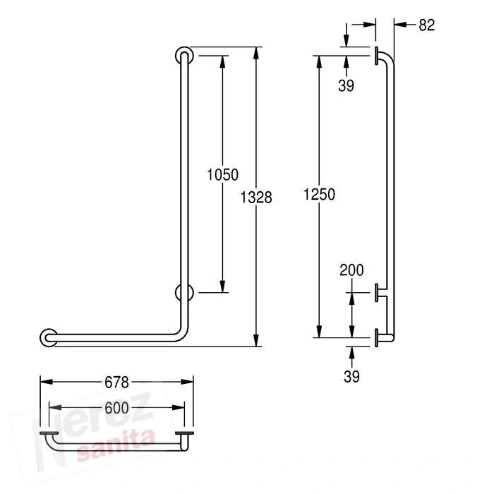 Madlo pravoúhlé Franke KWC CNTX20WL
