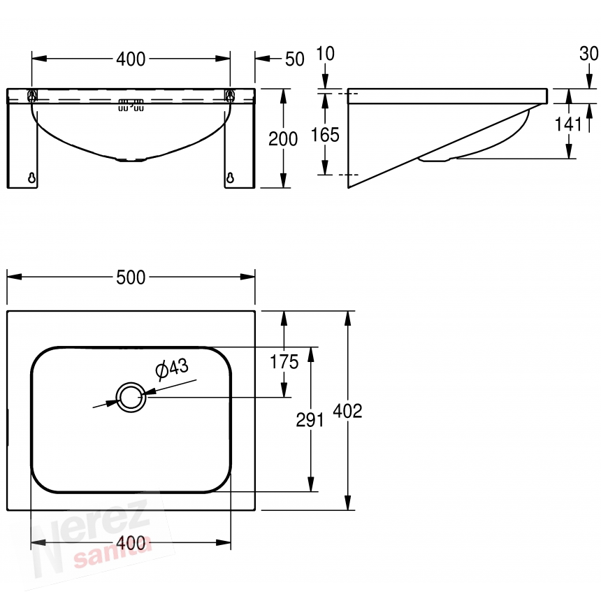 Nerezové umyvadlo Franke KWC ANIMA WT500A 