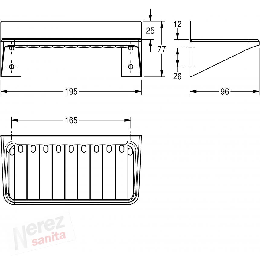 Mýdelník do sprchy nerez BS648 Franke KWC