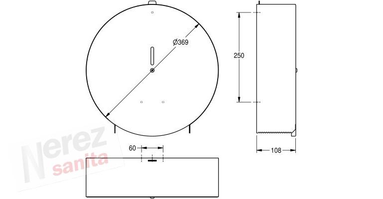 Držák na toal.papír Franke KWC CHRX670 (velká role)