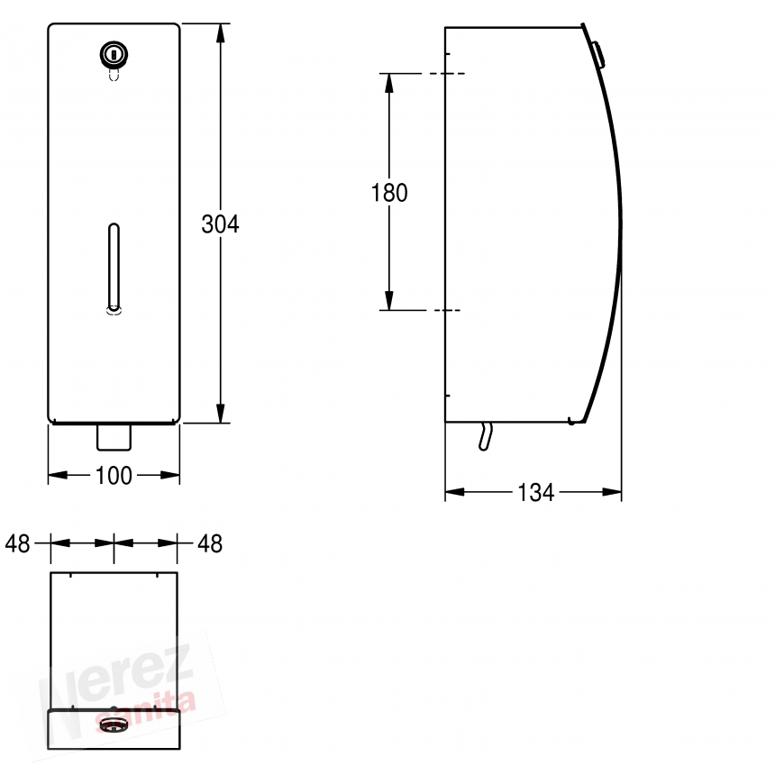 Dávkovač tekutého mýdla Franke KWC STRX618