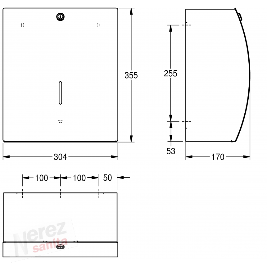 Držák toaletního papíru Franke KWC STRX670 (velká role)