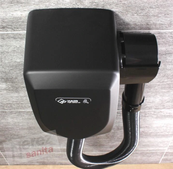 Horkovzdušný vysoušeč vlasů JET DRYER HAIR černý kov