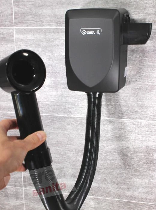 Horkovzdušný vysoušeč vlasů JET DRYER HAIR černý kov