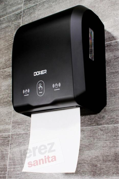 Automatický dávkovač papírových ručníků DONNER ROLL řezací systém černý