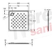 Sprchova vanička Franke KWC CMPX404