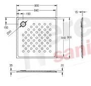 Sprchova vanička Franke KWC CMPX404